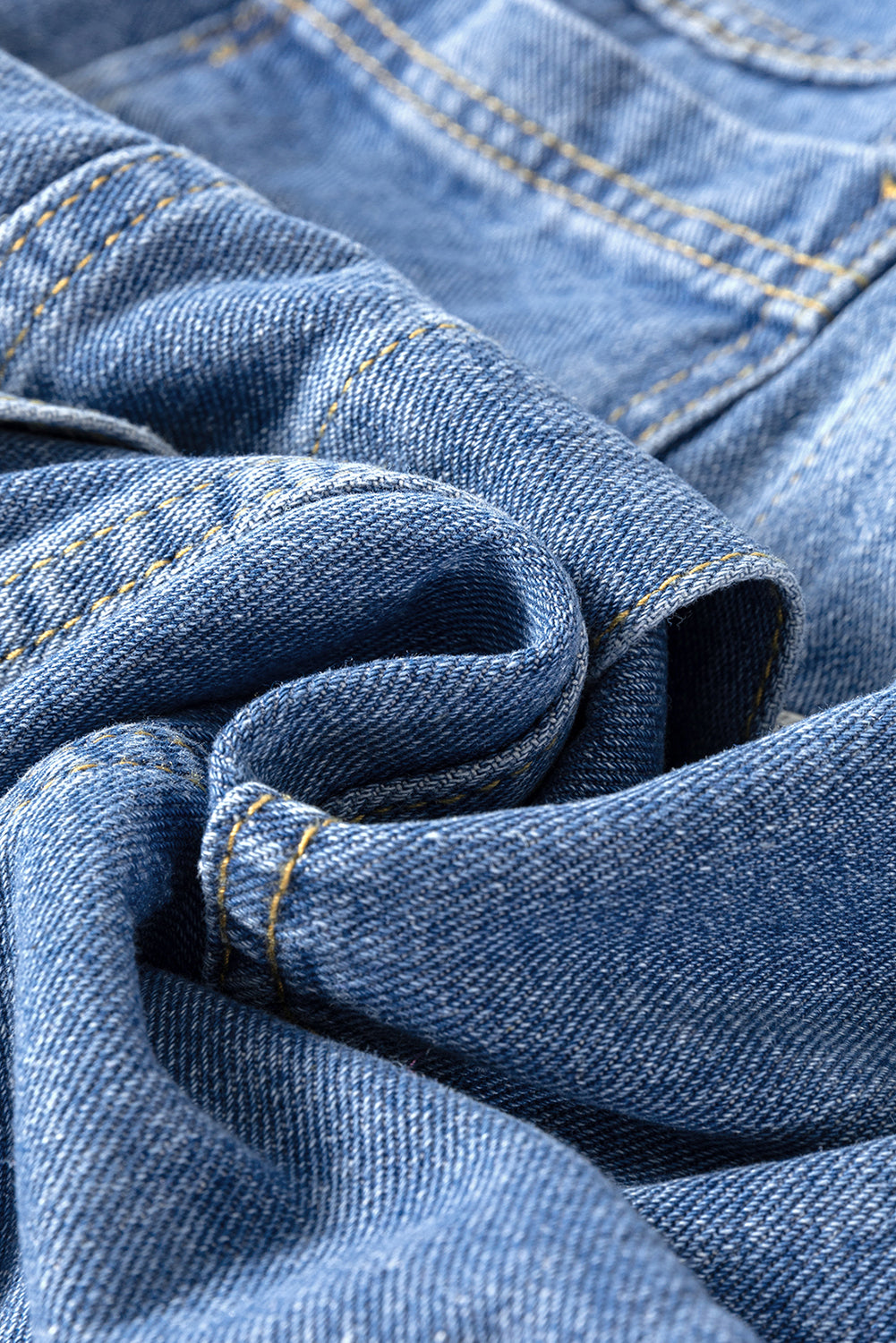 Light Blue Washed Oversize Pocketed Denim Jacket